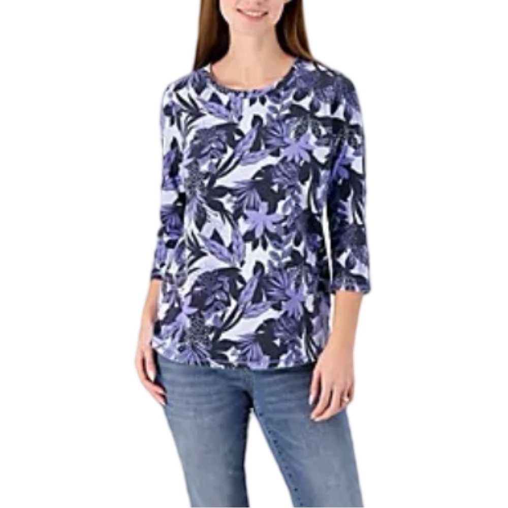 NEW AnyBody Beach Wash French Terry Top